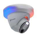 Swann 12MP Pro Enforcer™ Add-On NVR Dome IP Camera with Spotlight, Siren, Red & Blue Flashing Lights - White