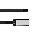 HomeWorx Signature Series 7.6-cm (3-in) Cable Ties with Write-on Label - 100 Pack - Black