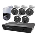 Swann 12MP Pro Enforcer™ 8-channel 2TB NVR Security System with 5 x Bullet Enforcer™ Cameras (NHD-1200BE) and 1 x Pan-Tilt Enforcer™ Camera (NHD-900PT) - White