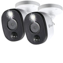 Swann 1080p PIR Outdoor Add On Bullet Security Camera with Warning Light Sensor - 2-pack - White