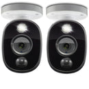 Swann 1080p PIR Outdoor Add On Bullet Security Camera with Warning Light Sensor - 2-pack - White