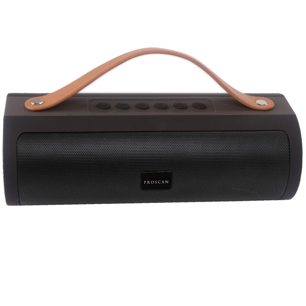 Proscan Wireless Bluetooth Speaker with Leather Strap - Black