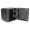 Tripp Lite SmartRack 12U Switch-Depth Wall-Mount Hinged Back Small Rack Enclosure for Harsh Environments - Black