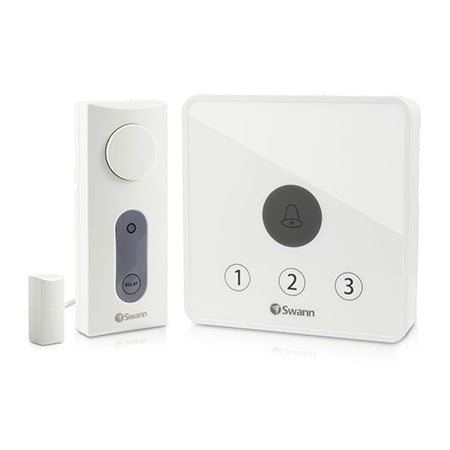 Swann DIY Wireless Gate-Open Alert Security Alarm Kit - White