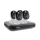 Swann 4K Ultra HD 8-Channel 2TB Hard Drive DVR Security System with 4 x Heat and Motion Sensing Bullet Cameras - White