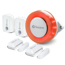Swann Smart Home 5-piece Security Alert Kit with 2 x Window Door Sensor, 2 x Motion Sensor, and Indoor Siren - White