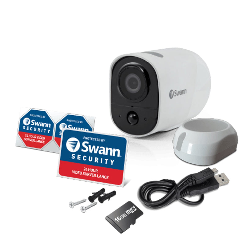 Swann Xtreem® 1080p Wire-Free Wi-Fi Outdoor Wireless IP Security Camera - White