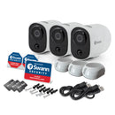Swann Xtreem® 1080p Wire-Free Wi-Fi Outdoor Wireless IP Security Camera - 3-pack - White