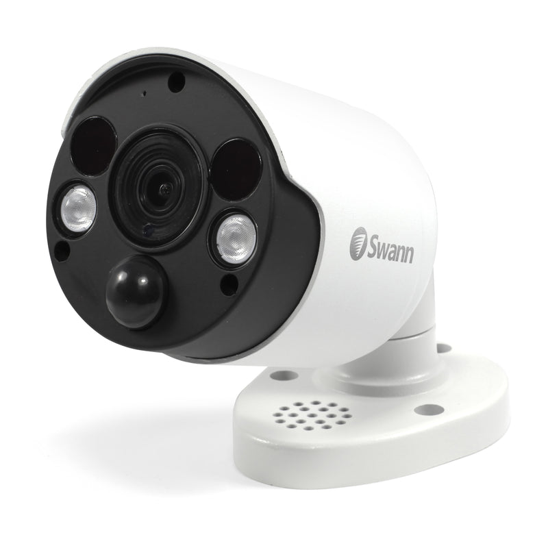 Swann Professional 4K Ultra HD 8 Channel 2TB Hard Drive NVR Security System with 4 x 4K Heat & Motion Detection Spotlight IP Security Cameras (NHD-887MSFB) - White