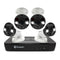 Swann Professional 4K Ultra HD 8 Channel 2TB Hard Drive NVR Security System with 4 x 4K Heat & Motion Detection Spotlight IP Security Cameras (NHD-887MSFB) - White