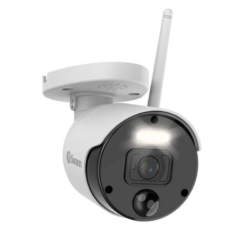 Swann 1080p HD Add On Wi-Fi Bullet Security Camera with Outdoor True Detect Thermal Sensing and Spotlight - White