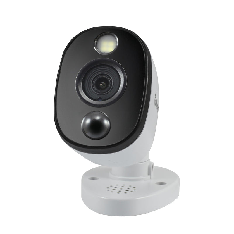 Swann 4K Ultra HD Thermal-Sensing Outdoor Warning Light Add-On Bullet Security Camera - White