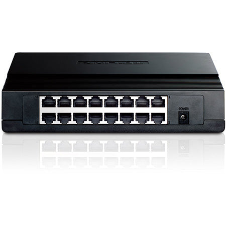 TP-Link 16-port 10/100-Mbps Unmanaged Desktop Network Switch - Black