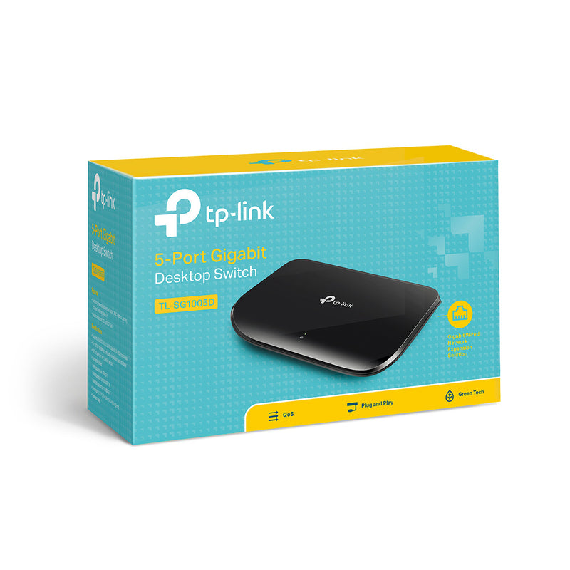 TP-Link 5-port Gigabit Unmanaged Desktop Network Switch - Black