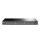 TP-Link JetStream Rack Mountable 48-Port Gigabit L2+ Managed Switch with 4 x 10GE SFP+ Slots - Black