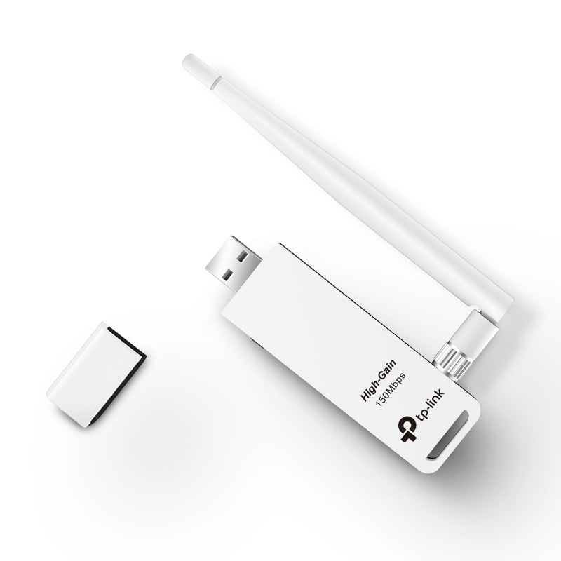 TP-Link 150Mbps High Gain Wireless USB 2.0 Adapter - White