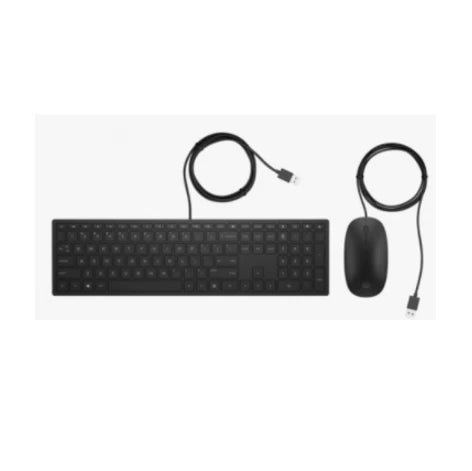 TopSync Classic Desktop Wired USB Keyboard & Mouse - Black