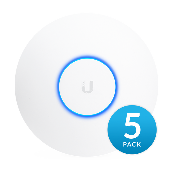 Ubiquiti UniFi Wi-Fi 5 AC High Density Wave2 Dual Band MU-MIMO Indoor/Outdoor Access Point - 5-pack - White