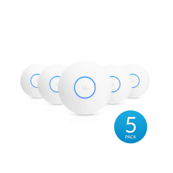 Ubiquiti Wi-Fi 5 802.11ac Wave 2 Access Point with Dedicated Security Radio - 5-pack - White