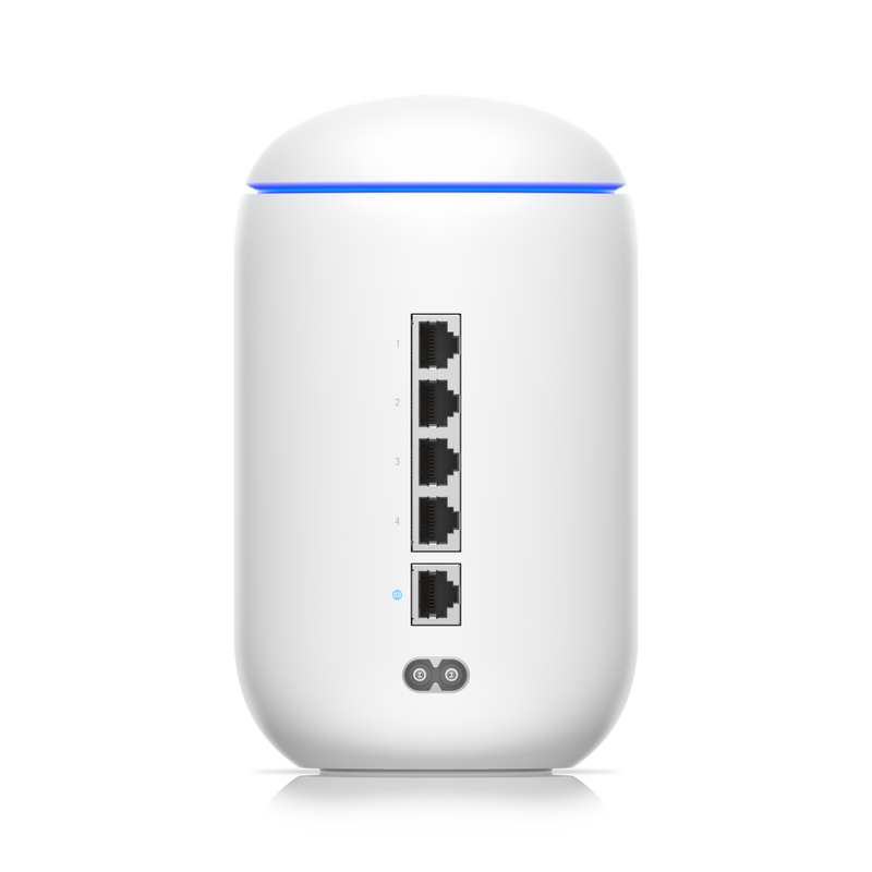 Ubiquiti UniFi OS Console Dream Machine Dual Band 802.11ac Wave 2 4x4 MU-MIMO Multifunction Device - Router/Access Point/Switch/Security Gateway with Integrated Cloud Key - US Model - White