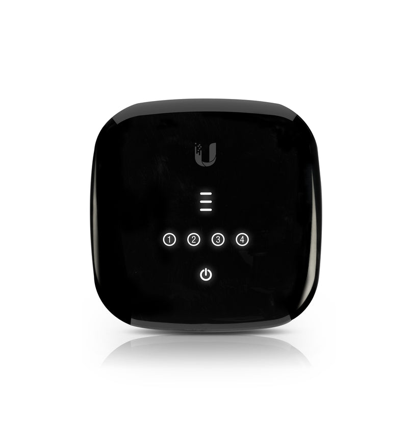 Ubiquiti UFiber 4-Port Gigabit Passive Optical Network Router with Wi-Fi - Black