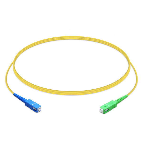 Ubiquiti Simplex 2-mm Fiber Cable with One SC/UPC and One SC/APC Connector - 1.5-m (4.92-ft) - Yellow