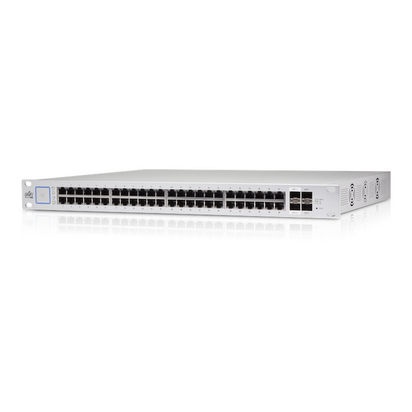 Ubiquiti UniFi 48-port Managed Gigabit Switch with 2-port SFP+ and 2-port SFP - 500-watt - Rackmountable - Grey