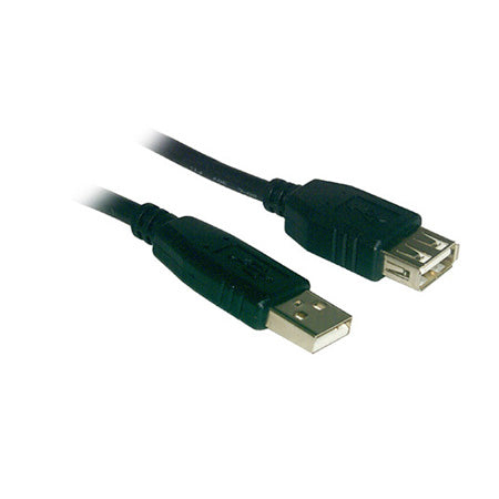 SpeedEx USB Extension Cable - 3-meter (10-ft) - Black