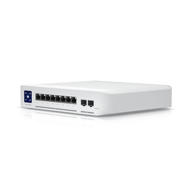 Ubiquiti UniFi 8-port Enterprise Switch with 8 2.5 RJ45 Ports and 2 10G SFP+ Ports - White