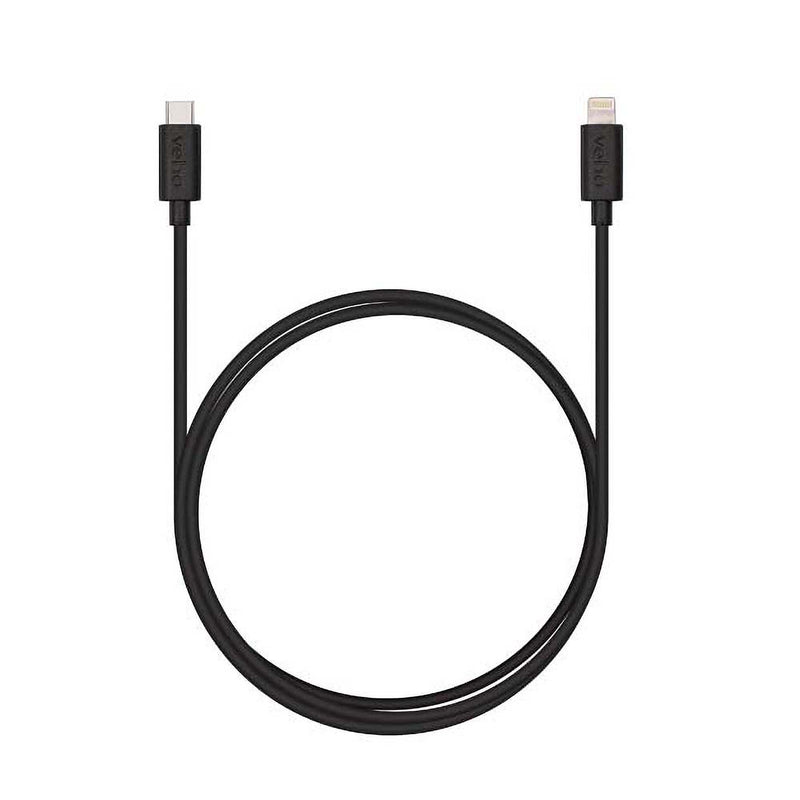 Veho Pebble USB-C to Lightning Charge and Sync Cable 1-meter (3.3-ft) - Black