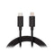 Veho Pebble USB-C to Lightning Charge and Sync Cable 1-meter (3.3-ft) - Black
