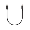 Veho Pebble USB-C to Lightning Charge and Sync Cable 0.2-m/0.7-ft - Black