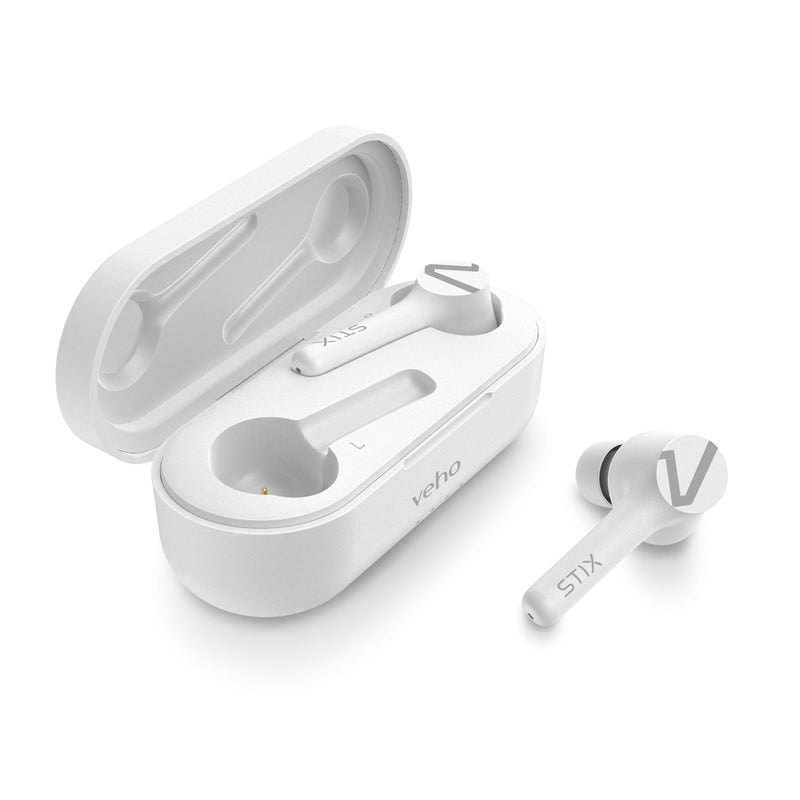 Veho STIX True Wireless Bluetooth Earphones - White