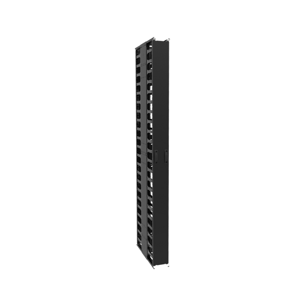 Hammond 15.2-cm (6-in) Wide High Density Vertical Finger Manager with Slam Latching Door