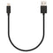 Veho Pebble Certified MFi Lightning to USB Charge & Sync Cable, 0.2-meter (0.7-ft) - Black