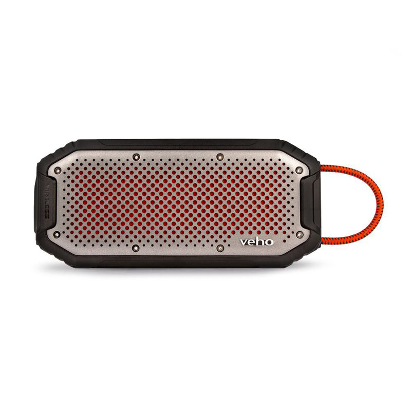 Veho MX-1 Water Resistant Rugged Wireless Bluetooth Speaker with Built-in Power Bank - Grey