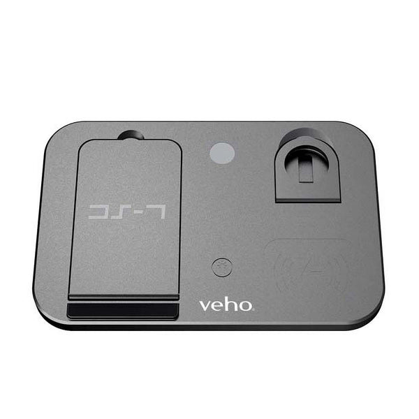 Veho DS-7 Qi Wireless Multi-Charging Station - Grey