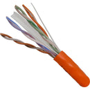 Vertical Cable Unshielded Cat6 550-MHz Ethernet Cable Riser Rated - 304.8-meter (1000-ft) Pull Box - Orange