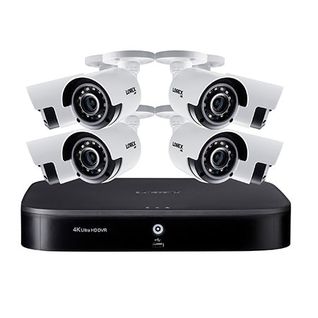 Lorex 4K Ultra HD 8-channel 2TB Hard Drive DVR Security System with 8 x Outdoor Bullet Security Cameras