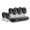 Swann 4K Ultra HD 8-channel 2TB Hard Drive DVR Security System with 8 x Heat and Motion Sensing Bullet Cameras - White