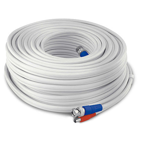 Swann HD Video and Power UL Certified BNC Extension Cable - 30-meter (100-ft) - White